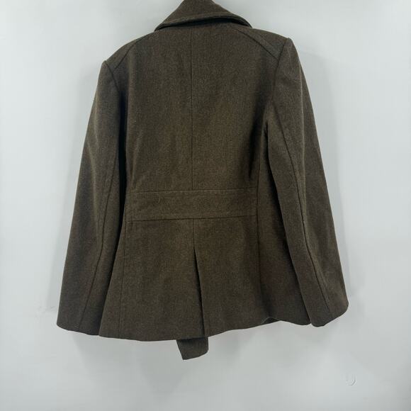 J. Crew Green Wool Peacoat - Picture 3 of 4